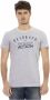 Trussardi Action Grijs Katoenen T-Shirt met Voorkant Print Gray Heren - Thumbnail 1