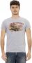 Trussardi Action Grijs Katoenen T-Shirt met Voorkant Print Gray Heren - Thumbnail 1