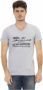 Trussardi Stijlvolle Grijze V-Hals T-Shirt met Voorkant Print Gray Heren - Thumbnail 1
