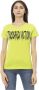 Trussardi Groene Katoenen T-shirt met Korte Mouwen en Voorkant Print Green Dames - Thumbnail 1
