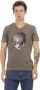Trussardi Verhoogde Casual Bruin V-hals T-shirt Brown Heren - Thumbnail 1