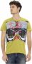 Trussardi Groen Katoenen T-Shirt met Voorkant Print Green Heren - Thumbnail 1