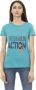 Trussardi Lichtblauw Katoenen T-Shirt met Voorkant Print Blue Dames - Thumbnail 1