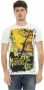 Trussardi Lichtblauw katoenen T-shirt met voorkant print Blue Heren - Thumbnail 1