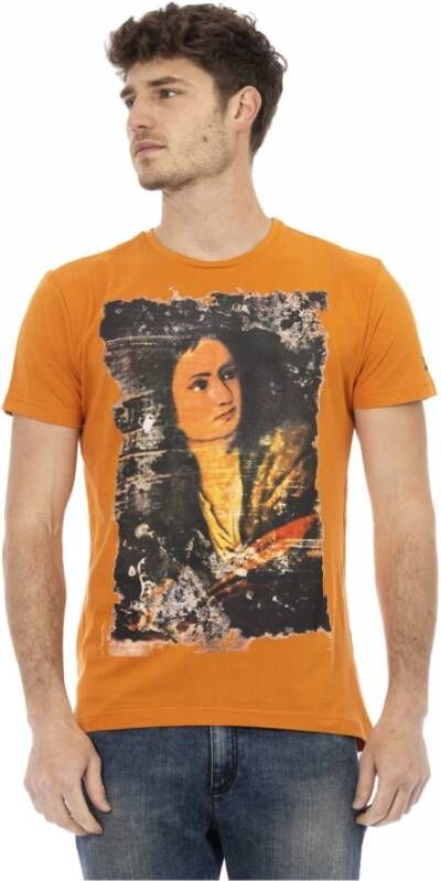 Trussardi Oranje Katoenen T-Shirt voor Heren Orange Heren