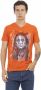 Trussardi Stijlvolle Oranje V-Hals Katoenen T-Shirt Orange Heren - Thumbnail 1