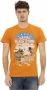 Trussardi Oranje Katoenen T-Shirt met Voorprint Orange Heren - Thumbnail 1