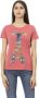 Trussardi Stijlvolle Blauwe Katoenen T-Shirt met Voorkant Print Blue Dames - Thumbnail 1