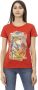 Trussardi Trendy Rood Katoenen T-Shirt met Voorkant Print Red Dames - Thumbnail 1