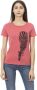 Trussardi Roze Bedrukt T-Shirt voor Dames Pink Dames - Thumbnail 1
