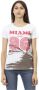 Trussardi Witte Katoenen T-shirt met Korte Mouwen en Voorkant Print White Dames - Thumbnail 1