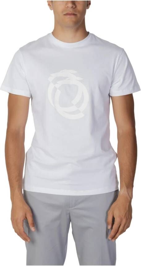 Trussardi Witte Print T-shirt voor Heren White Heren
