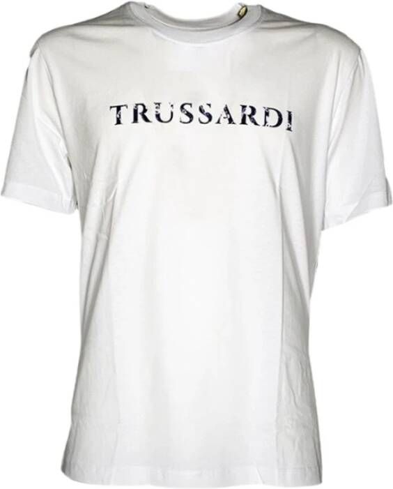 Trussardi T-Shirts White Heren