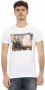 Trussardi Witte katoenen T-shirt met voorprint White Heren - Thumbnail 1