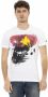 Trussardi Action Wit Katoenen T-Shirt met Voorkant Print White Heren - Thumbnail 1