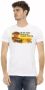 Trussardi Action Wit Katoenen T-Shirt met Front Print White Heren - Thumbnail 1