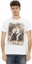 Trussardi Witte Katoenen T-Shirt met Voorkant Print White Heren - Thumbnail 3