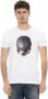 Trussardi Action Wit Katoenen T-Shirt met Front Print White Heren - Thumbnail 1