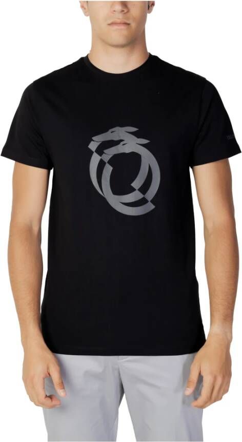 Trussardi Beachwear Men's T-shirt Black Heren