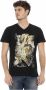 Trussardi Moderne V-hals T-shirt met voorkant print Black Heren - Thumbnail 3