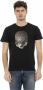 Trussardi Zwart Katoenen T-Shirt met Voorkant Print Black Heren - Thumbnail 1