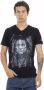 Trussardi Action Groene V-Hals T-Shirt met Voorkant Print Green Heren - Thumbnail 4