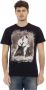 Trussardi Zwarte katoenen T-shirt met voorkant print Black Heren - Thumbnail 1