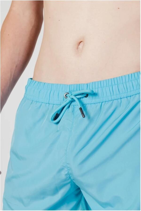 Trussardi Heren Zwemkleding Lichtblauw met Print Blue Heren