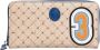Trussardi Elegante Beige Leren Portemonnee met Rits Beige Dames - Thumbnail 4