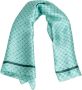 Trussardi Zijden sjaal met jaren 70-stijl en allover-print Blue Dames - Thumbnail 1