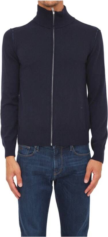 Trussardi Zip-throughs sweatshirt Blauw Heren