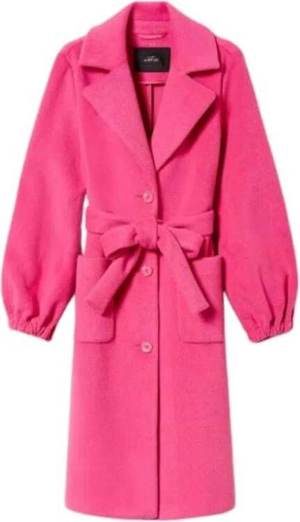 Twinset Belted Coats Roze Dames