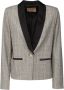 Twinset Blazer Jas Enkellange Prins van Wales Gray Dames - Thumbnail 1