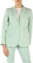 Twinset Linnen Blazer Agave Slim Fit Blue Dames - Thumbnail 3