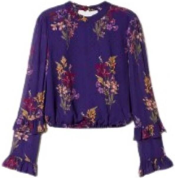 Twinset Bloemen Twin-set Shirts Purple Dames