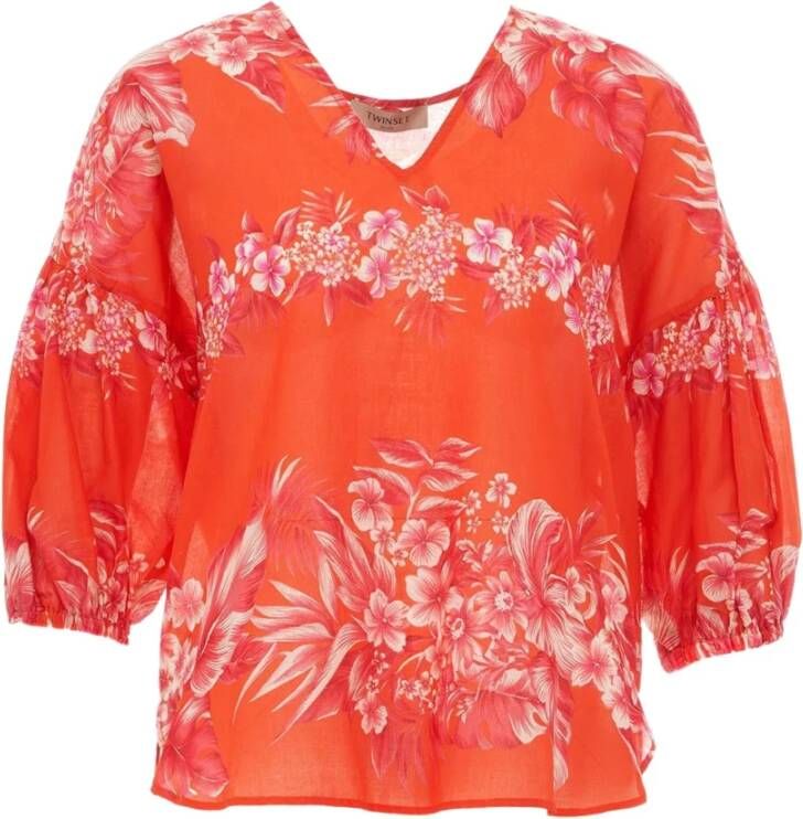 Twinset Blouse overhemd Oranje Dames