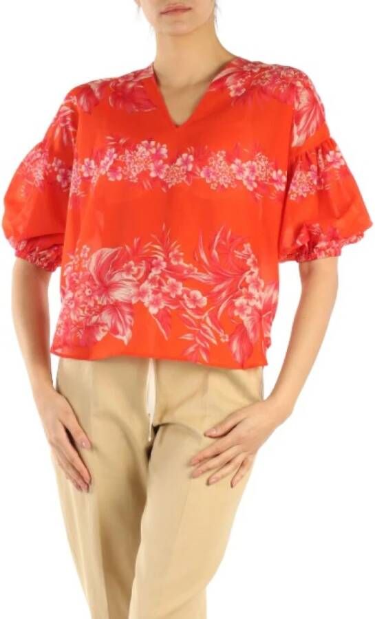 Twinset Blouse overhemd Oranje Dames