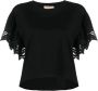 TWINSET MILANO Dames Tops & T-shirts Knitted Blouse Zwart - Thumbnail 1