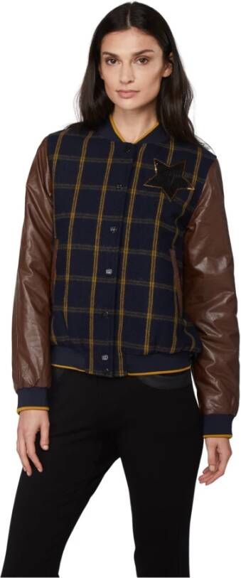 Twinset Bomberjack met ruitpatroon Multicolor Dames