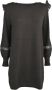 Twinset Casual jurk met viscosemix Zwart Dames - Thumbnail 1