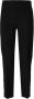 Twinset Zwarte broek met knopen in verkorte lengte Black Dames - Thumbnail 8