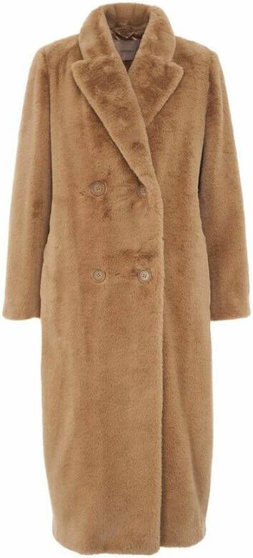 Twinset Double-Breasted Coats Beige Dames