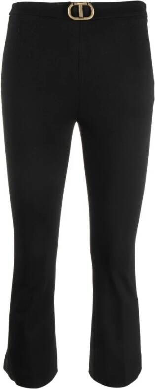 Twinset Cropped broek Zwart Dames