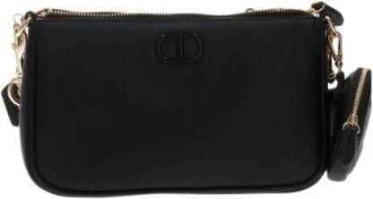 Twinset Schoudertas met rits (Twee in Één) Black Dames