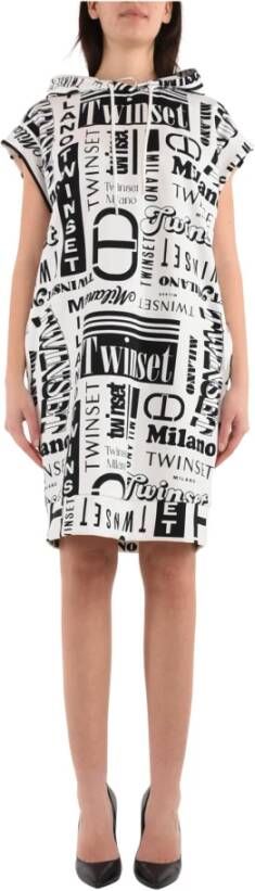 Twinset Elegante Jurk voor Vrouwen White Dames