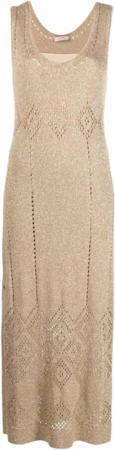 Twinset Dag Maxi -jurk Beige Dames
