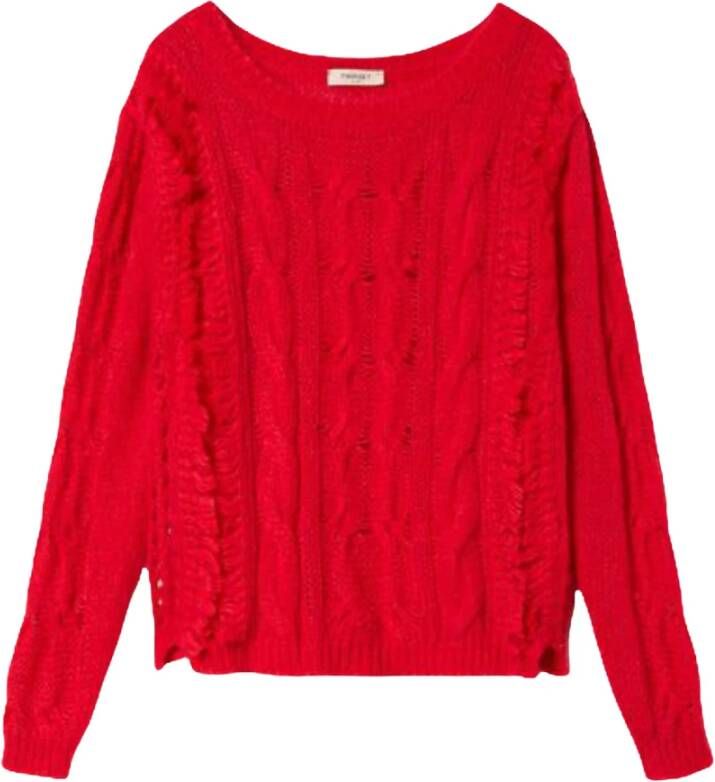 Twinset Gebreide kleding Rood Dames