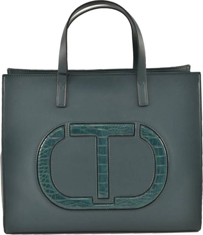 Twinset Groene Handtas met Handtekening Stofzak Groen Dames