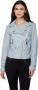 Twinset Poederblauw Leren Jack My Twin Collectie Blue Dames - Thumbnail 1
