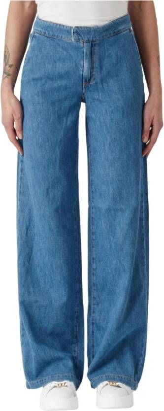 Twinset Katoenen Jeans 231Tp2212 Blauw Dames
